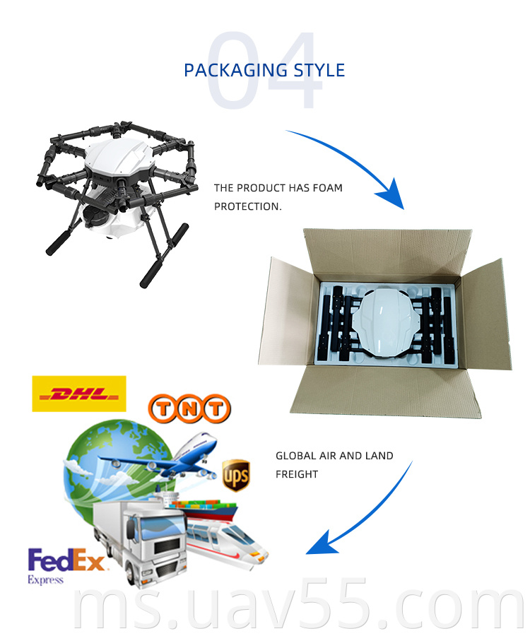 Wholesale Drone Agriculture Sprayer E610p Six Axis Frame